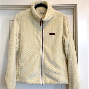 Ladies zip front fleece